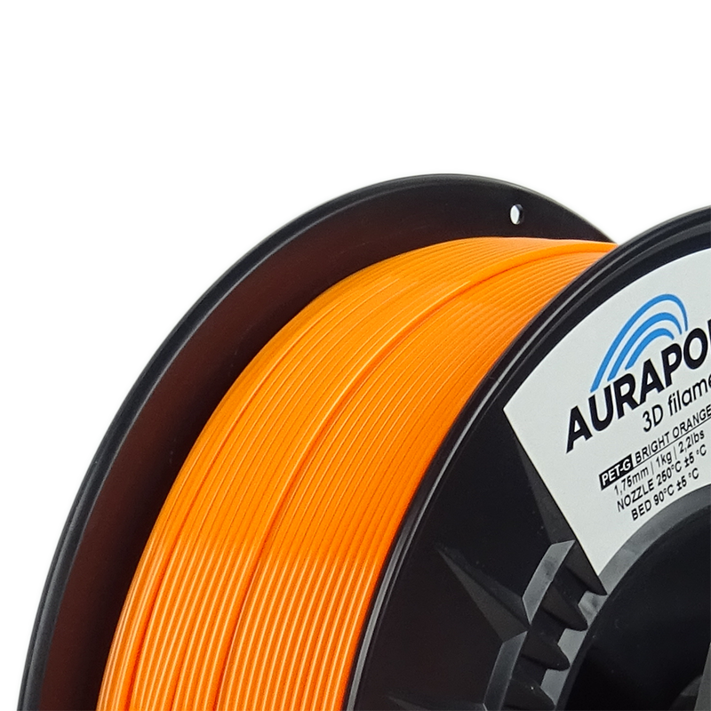 AURAPOL PET-G Filament Jasně Oranžová 2,5 kg 1,75 mm