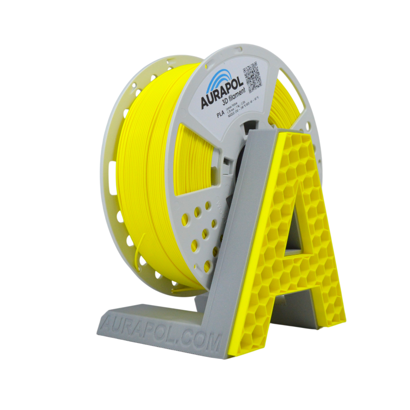 AURAPOL PLA 3D Filament Lemon Yellow 1 kg 1,75 mm
