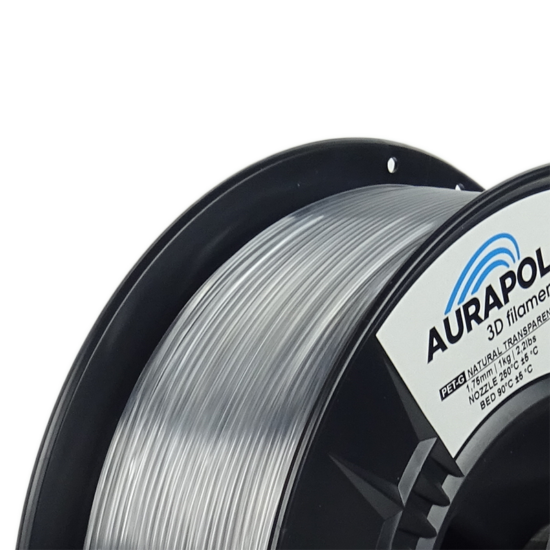 AURAPOL PET-G Filament Natural transparent 1 kg 1,75 mm