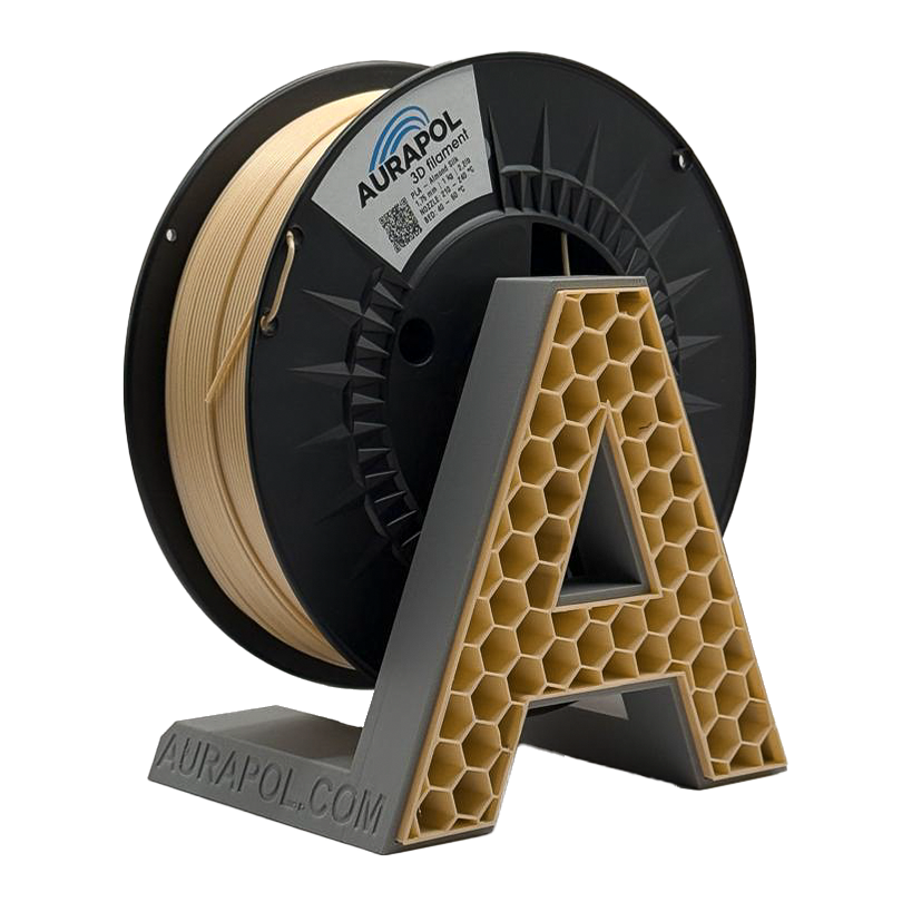 AURAPOL PLA 3D Filament Almond Silk 1 kg 1,75 mm