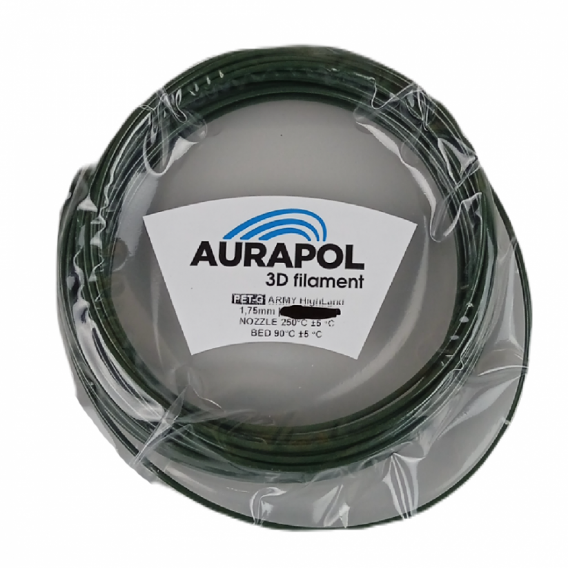 AURAPOL Sample PET-G 3D Filament Highland green 1.75 mm