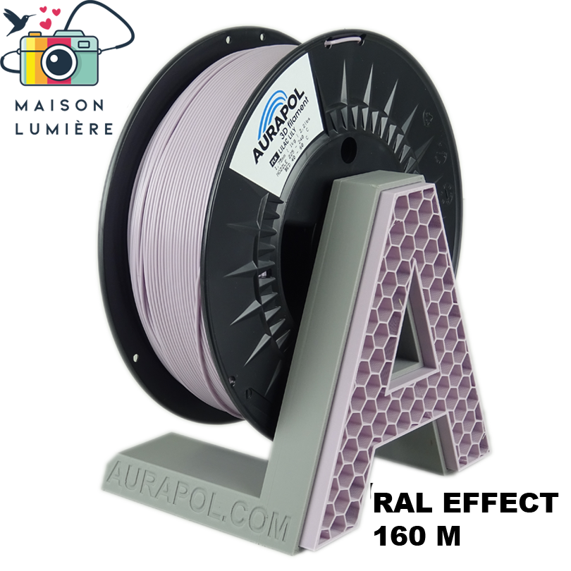 AURAPOL PLA 3D Filament Lilac Lily 1 kg 1,75 mm