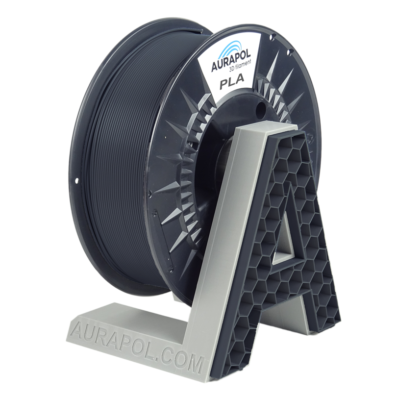AURAPOL PLA 3D Filament Schwarz und Grau 1 kg 1,75 mm