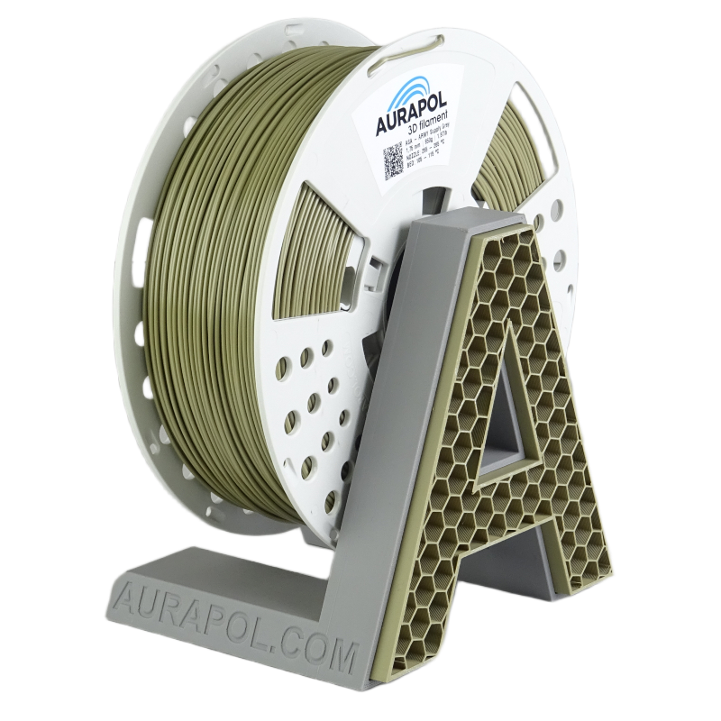 AURAPOL ASA 3D Filament ARMY Supply Grey 850g 1,75 mm