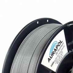 AURAPOL PET-G Filament Stříbrná 1 kg 1,75 mm