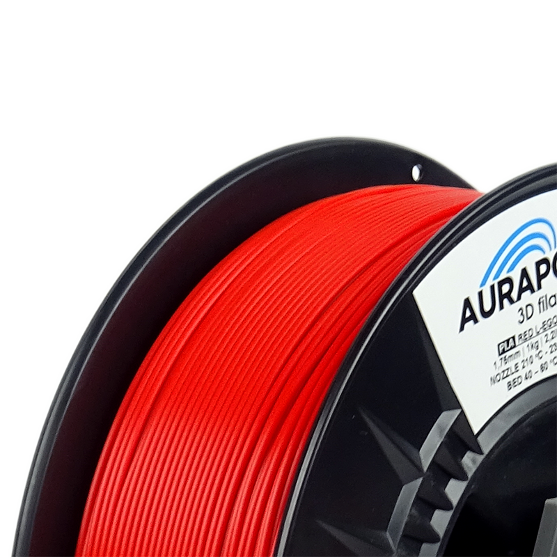 AURAPOL PLA 3D Filament L-EGO červená 1 kg 1,75 mm