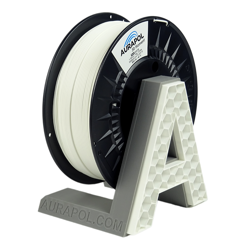 AURAPOL PLA 3D Filament White 1 kg 1,75 mm