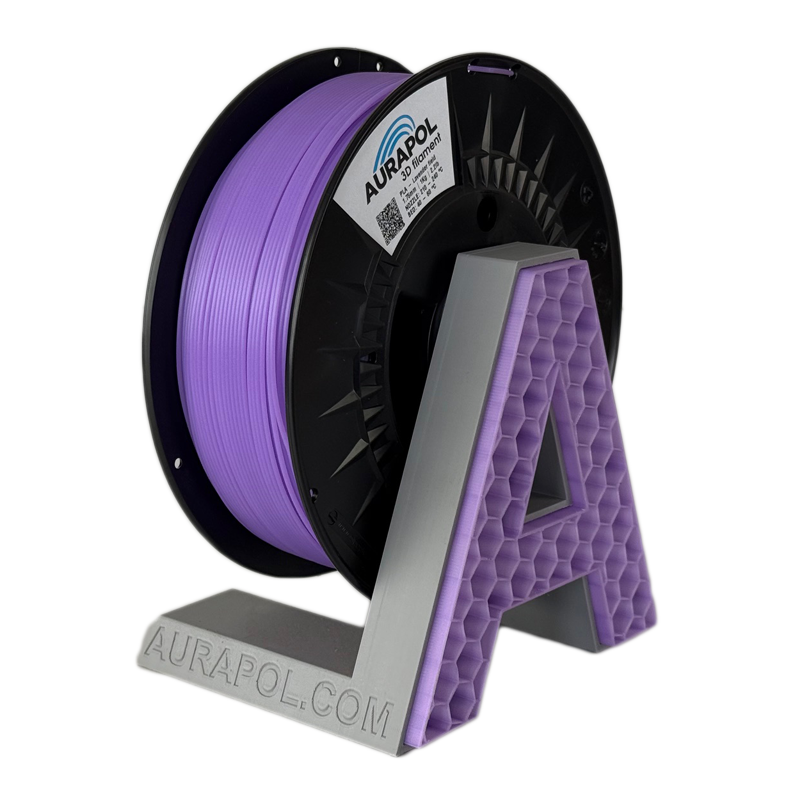 AURAPOL PLA 3D Filament Lavender field částečně transparentní 1 kg 1,75 mm