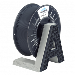 AURAPOL PLA 3D Filament Black-grey 1 kg 1.75 mm