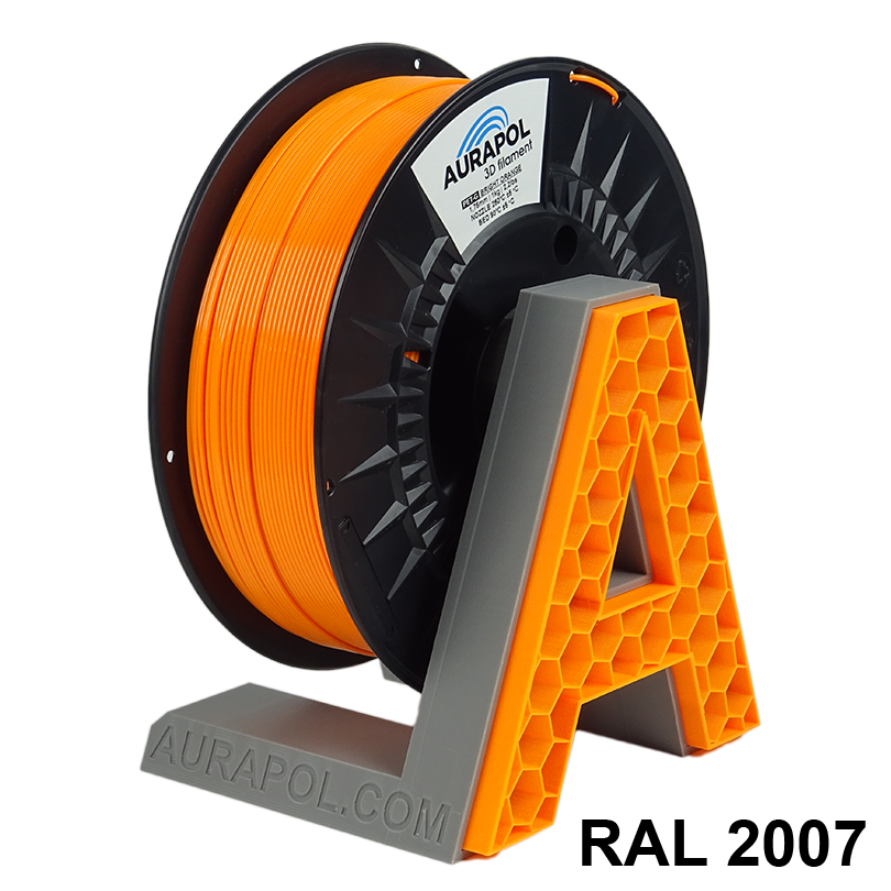 AURAPOL PET-G Filament Jasná oranžová 1 kg 1,75 mm