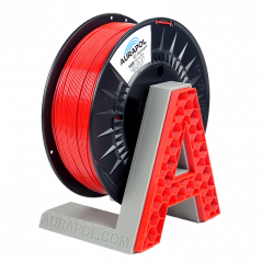 AURAPOL PET-G Filament Dopravná červená 1 kg 1,75 mm