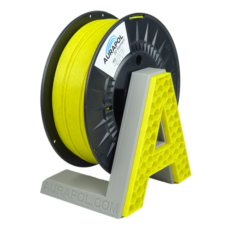 AURAPOL PLA 3D Filament Yellow Marble 1 kg 1,75 mm
