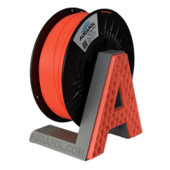 AURAPOL PLA 3D Filament Neon coral částečně transparentní 1 kg 1,75 mm