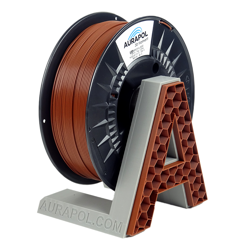 AURAPOL PLA 3D Filament Brązowy L-EGO 1 kg 1,75 mm