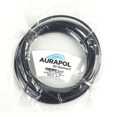 AURAPOL Vzorka PLA HT110 3D Filament Čierna 1,75 mm