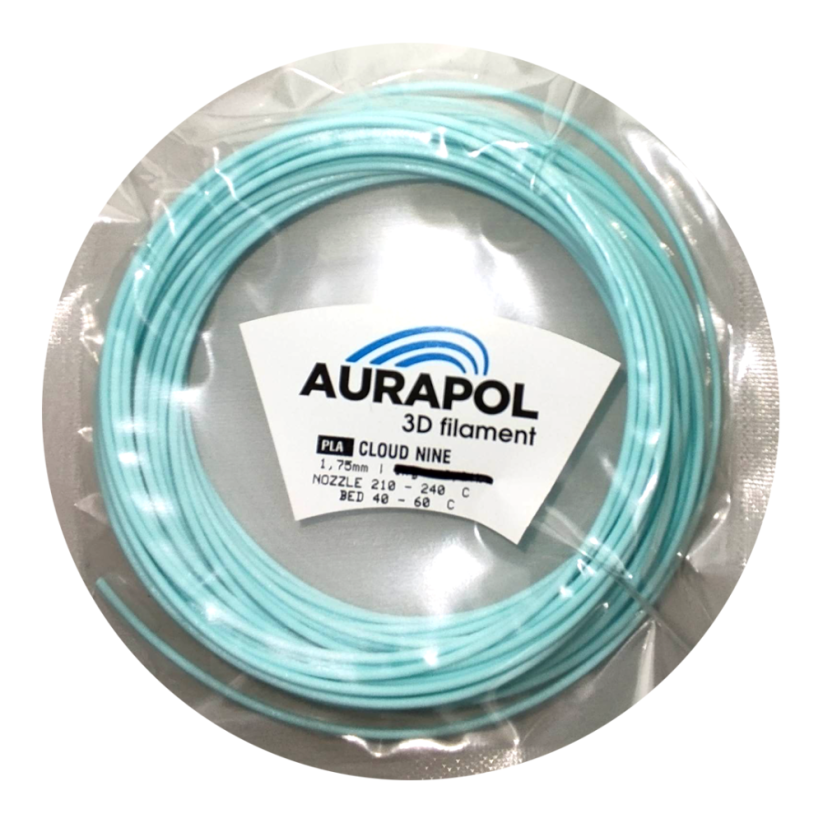 AURAPOL Przykładowy filament PLA 3D Filament Cloud Nine 1.75 mm