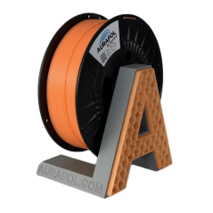 AURAPOL PLA 3D Filament Peach flame partially transparent 1 kg 1.75 mm