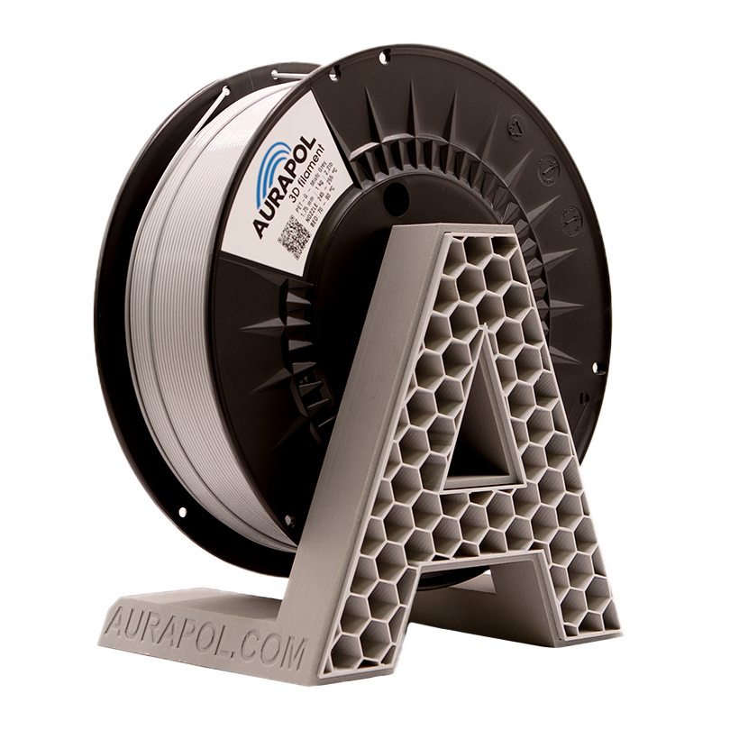 AURAPOL PET-G Filament Misty Grey 1 kg 1,75 mm