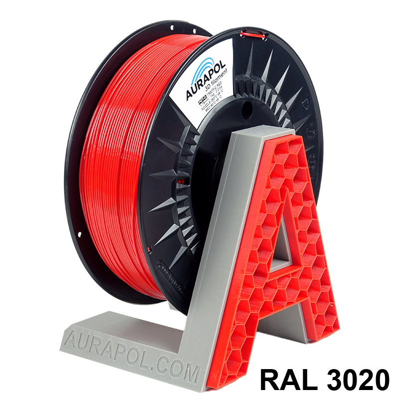 AURAPOL PET-G Filament Ruch czerwony 1 kg 1,75 mm