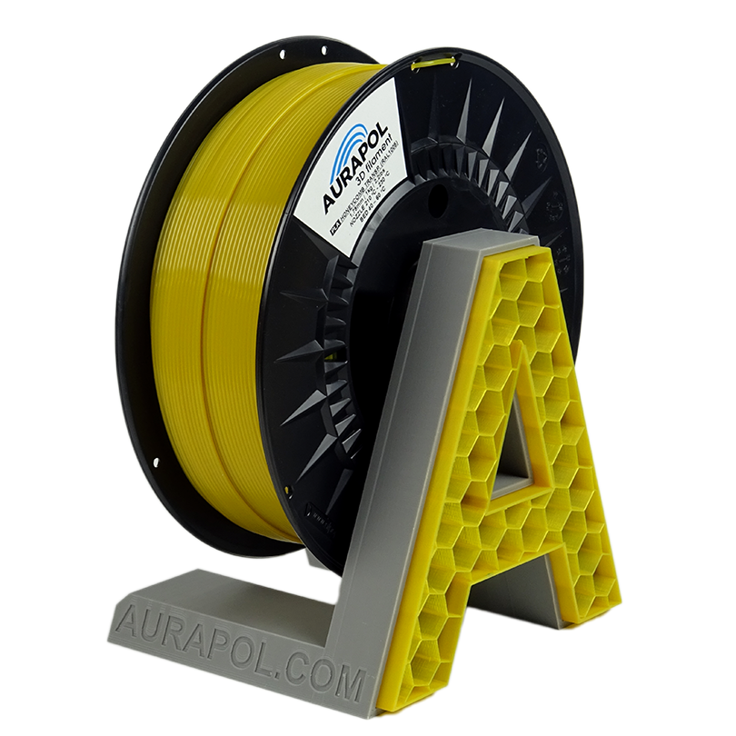 AURAPOL PLA 3D Filament Medová čiastočne transparentná 1 kg 1,75 mm