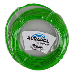 AURAPOL Vzorka PLA 3D Filament Žlto zelená 1,75 mm