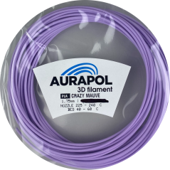 AURAPOL Vzorka PLA 3D Crazy Mauve 1,75m