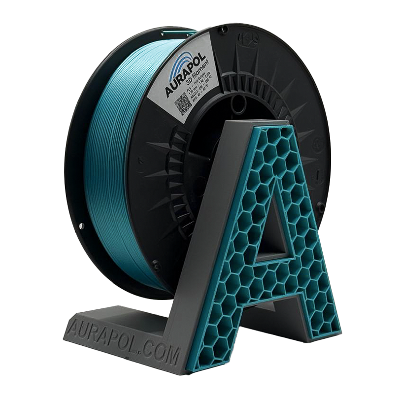 AURAPOL PLA 3D Filament Teal Eclipse 1 kg 1,75 mm