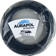 AURAPOL Vzorka PLA 3D Black Gray 1,75m