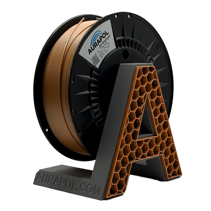 AURAPOL PLA 3D Filament Toffee Biscuit 1 kg 1,75 mm