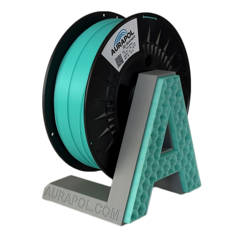 AURAPOL PLA 3D Filament Mint breeze teilweise transparent 1 kg 1,75 mm
