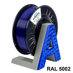 AURAPOL PET-G Filament Ultramarine Modrá priehľadná 1 kg 1,75 mm