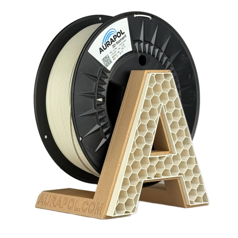 AURAPOL PET-G Recycled Filament Cloud Stone 1 kg 1,75 mm