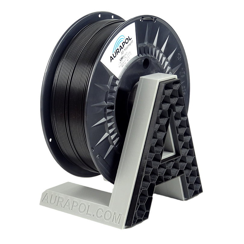 9+1 Box AURAPOL  PLA Filament Black/White mix 1 kg 1,75 mm