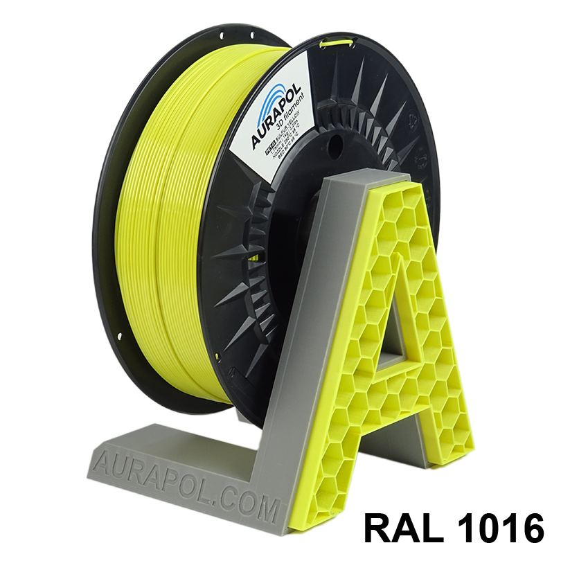AURAPOL PET-G Filament Sírová Žlutá 1 kg 1,75 mm