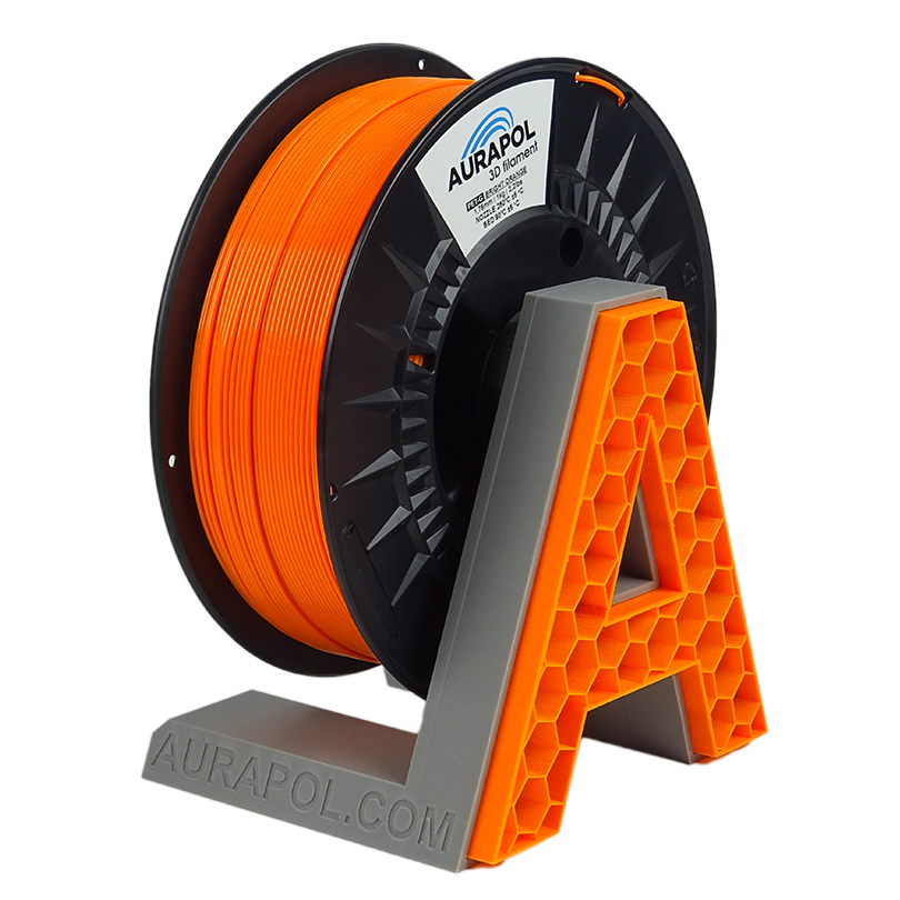 AURAPOL PLA 3D Filament Jasná Oranžová 1 kg 1,75 mm