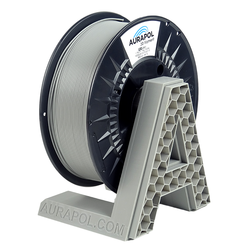 AURAPOL PLA 3D Filament Grey 1 kg 1,75 mm