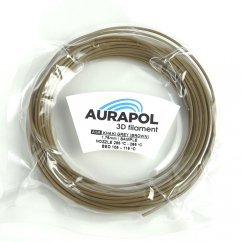 AURAPOL Vzorka ASA 3D Filament Hnědá Khaki 1,75 mm