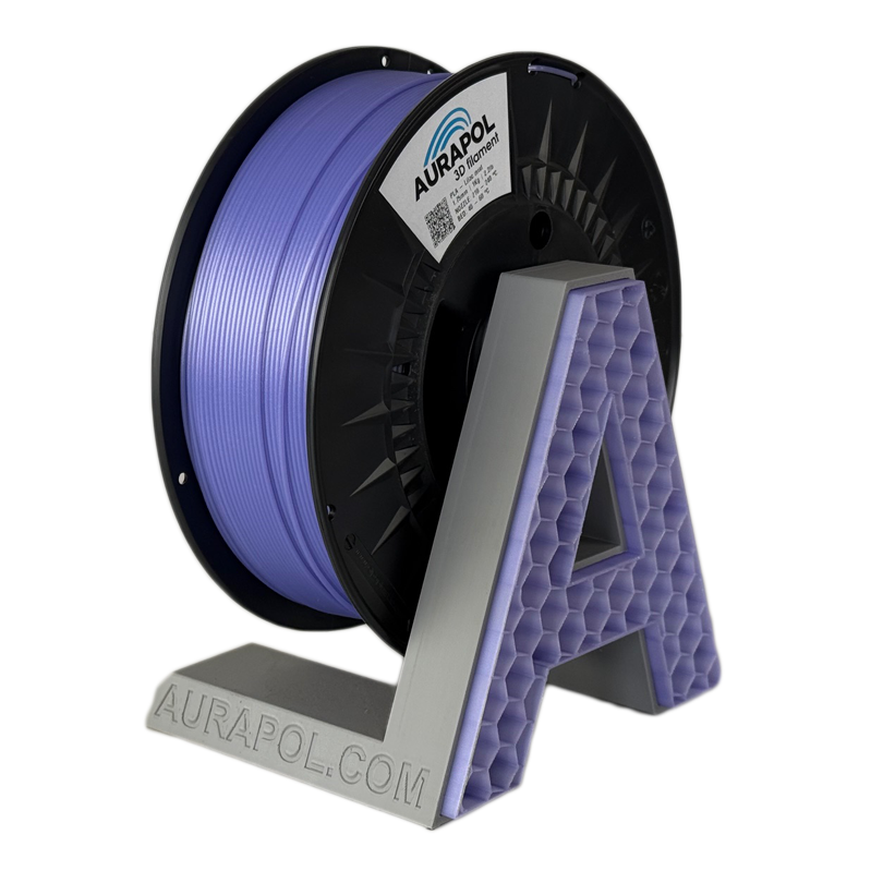 AURAPOL PLA 3D Filament Lilac mist teilweise transparent 1 kg 1,75 mm