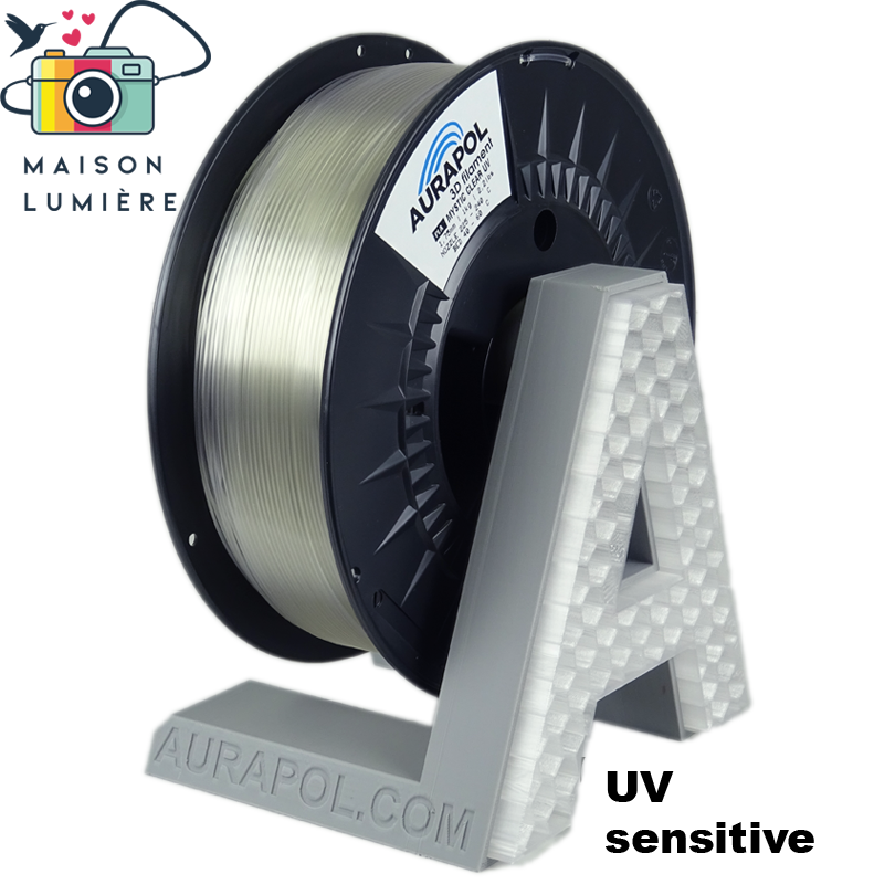 AURAPOL PLA 3D Filament Mystic Clear UV 1 kg 1,75 mm
