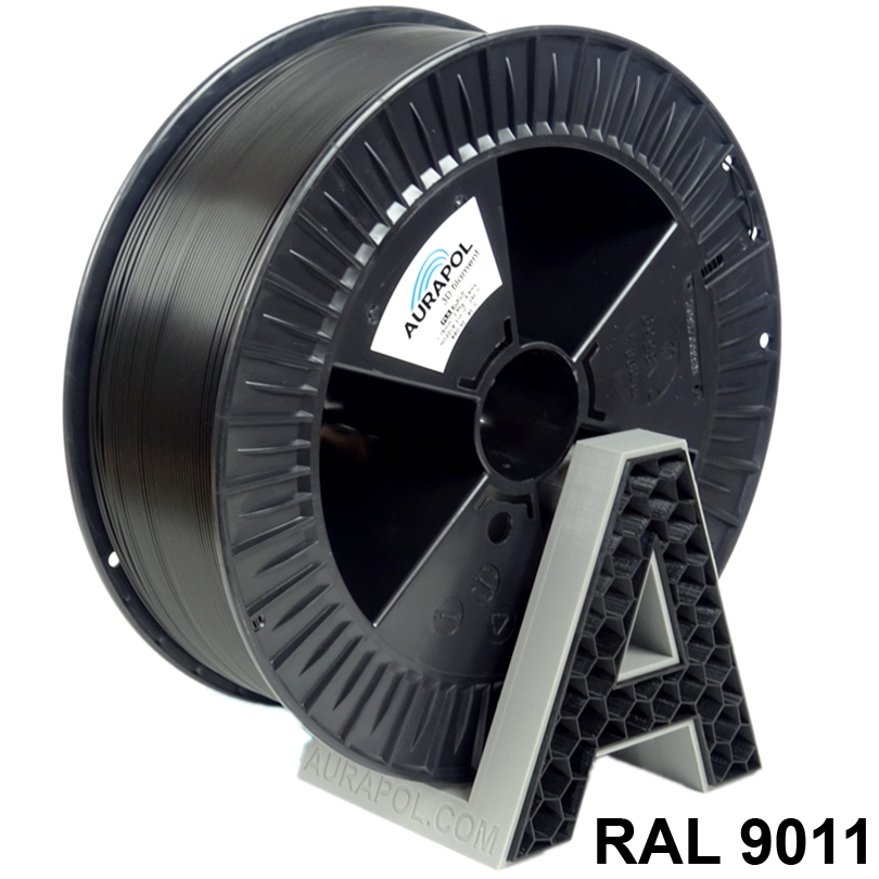 AURAPOL PET-G Filament Graphite black 2,5 kg 1,75 mm AURAPOL PET-G Filament Graphite black 2,5 kg 1,75 mm