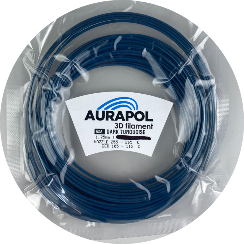AURAPOL Vzorek ASA 3D Dark Turquoise 1,75m