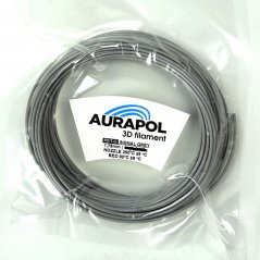 AURAPOL Vzorek PET-G 3D Filament Signální šedá 1,75 mm