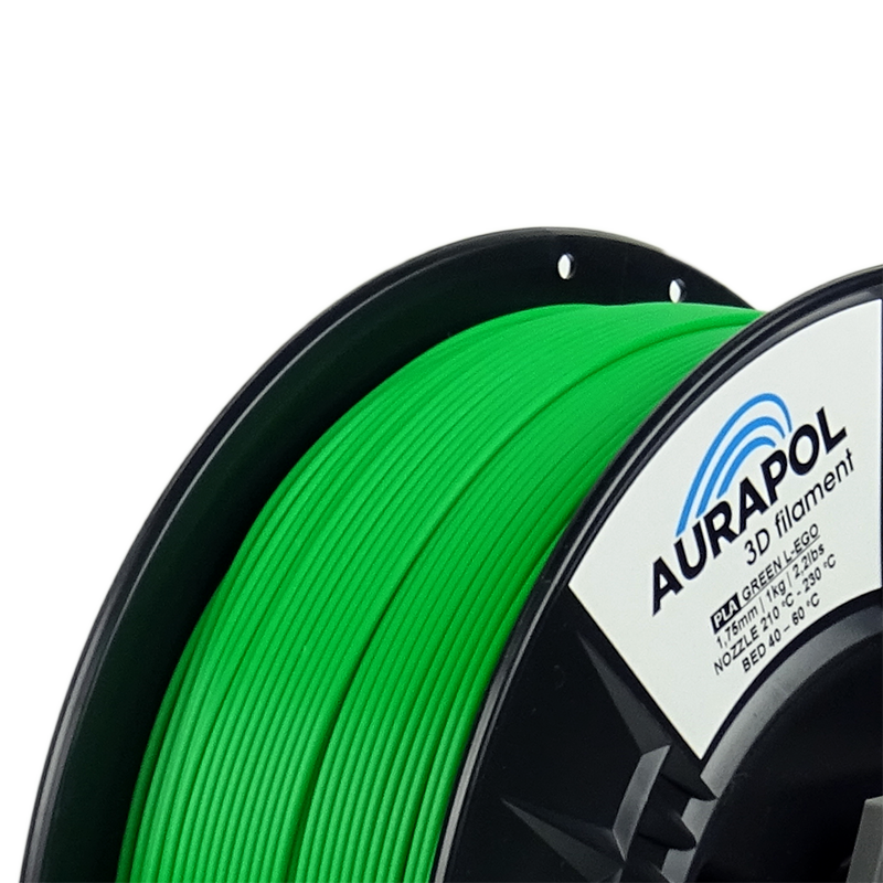 AURAPOL PLA 3D Filament L-EGO Green 1 kg 1,75 mm