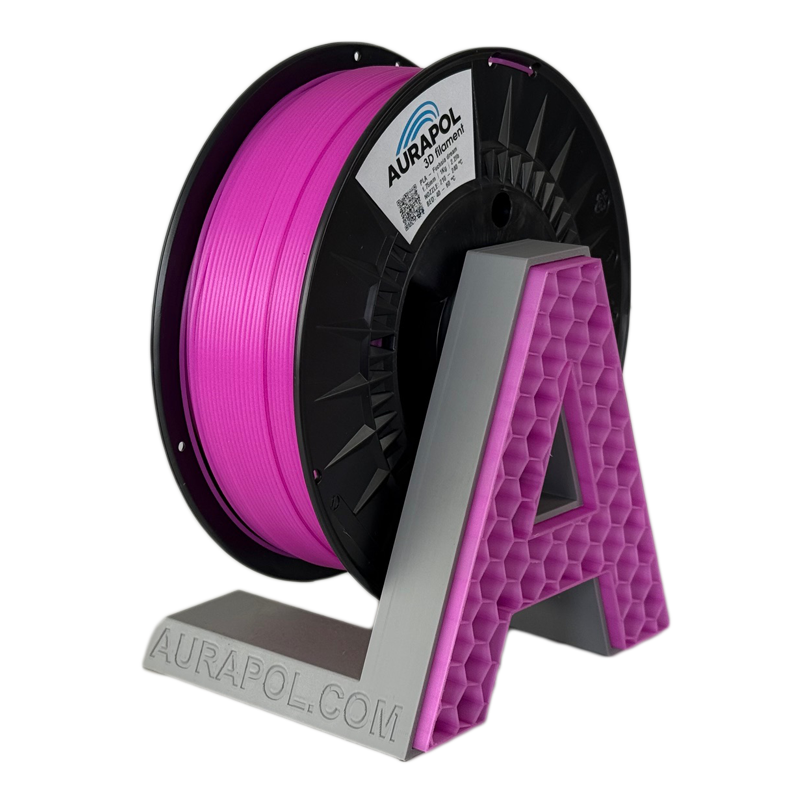 AURAPOL PLA 3D Filament Fuchsia dream partially transparent 1 kg 1.75 mm