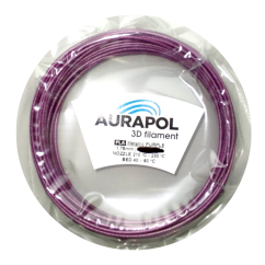 AURAPOL Vzorka PLA PLA 3D Filament Metallic Purple 1.75 mm