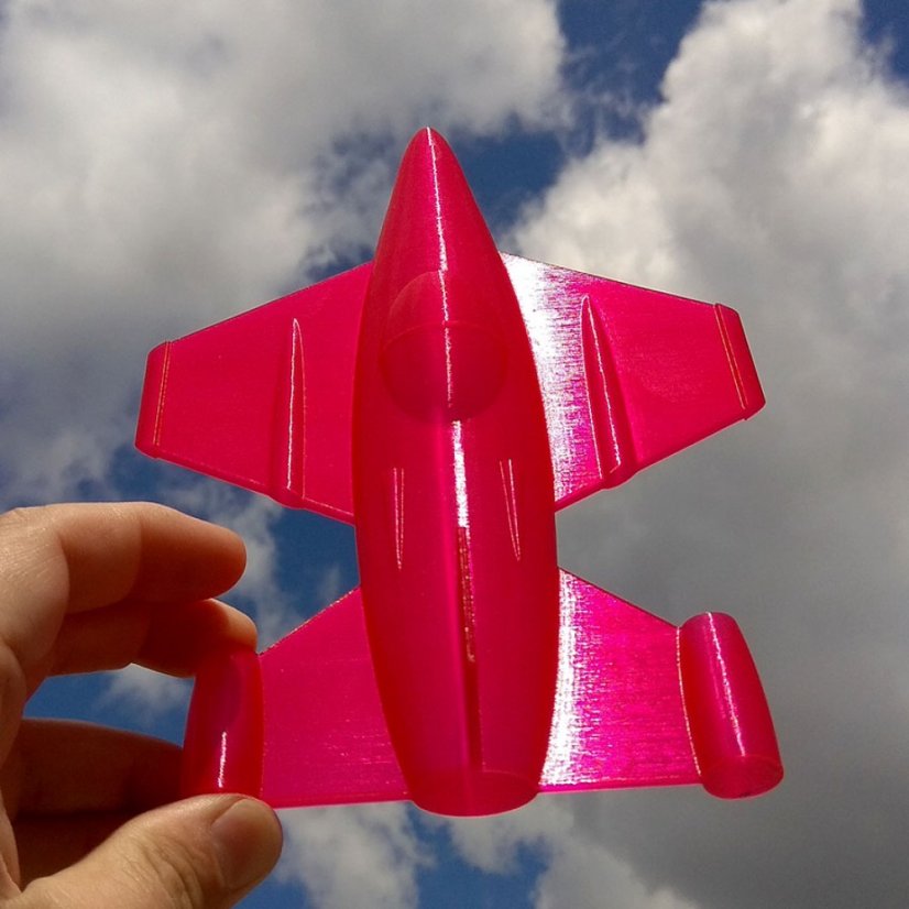 AURAPOL PLA 3D Filament Raspberry partially transparent 1 kg 1.75 mm