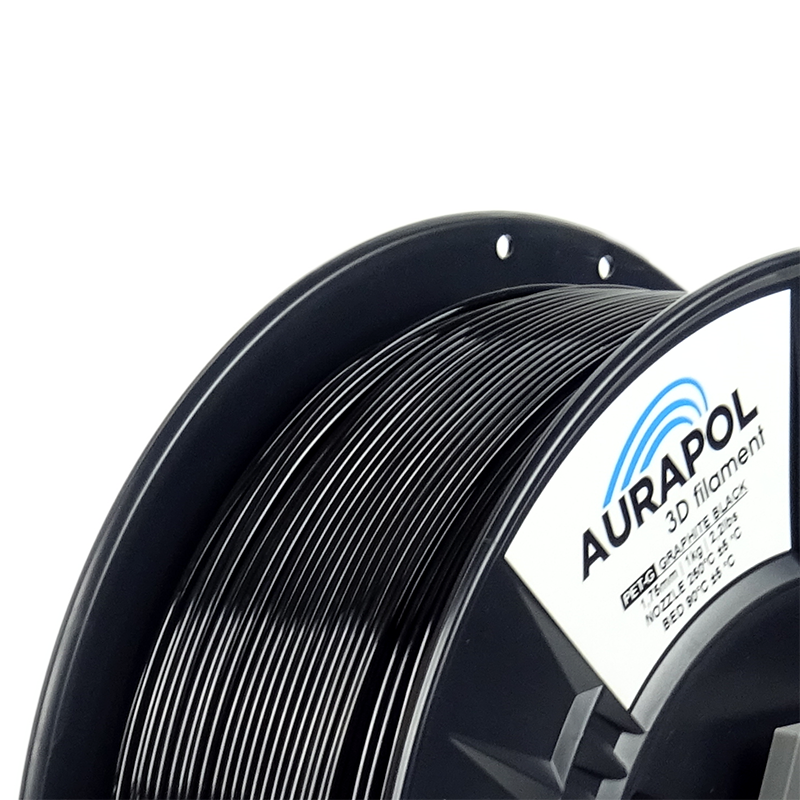 AURAPOL PET-G Filament Graphite black 1 kg 1,75 mm