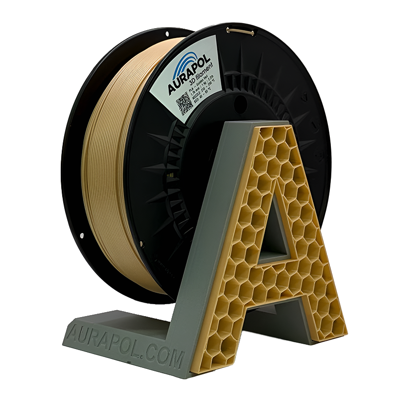 AURAPOL PLA 3D Filament Golden Veil 1 kg 1,75 mm