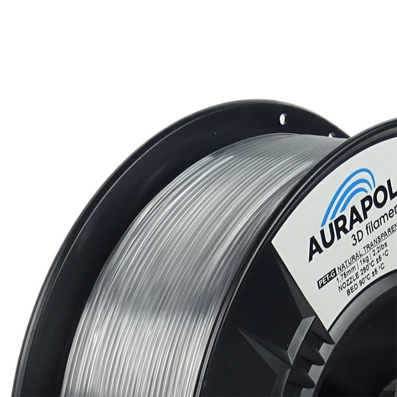 AURAPOL PET-G Filament Natural transparentní 2,5 kg 1,75 mm