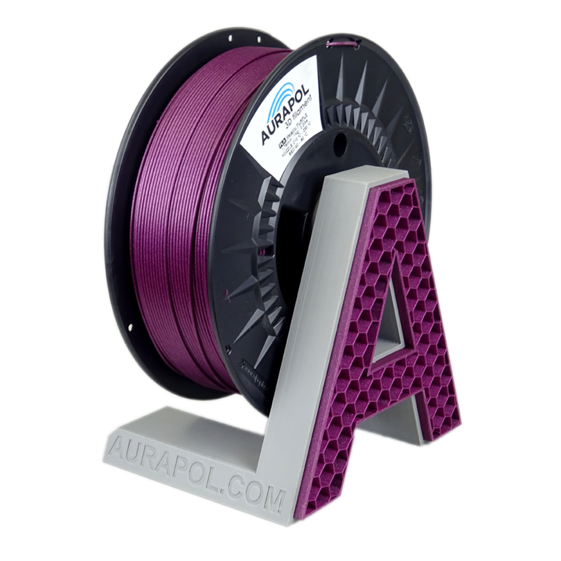 AURAPOL PLA 3D Filament Metallisches Lila kg 1,75 mm :: Aurapol